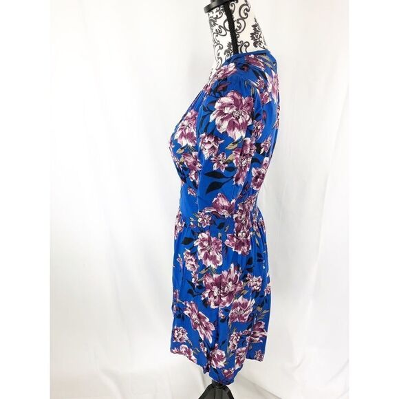 Band Of Gypsies Floral Button Fit & Flare Dress - Picture 7 of 9